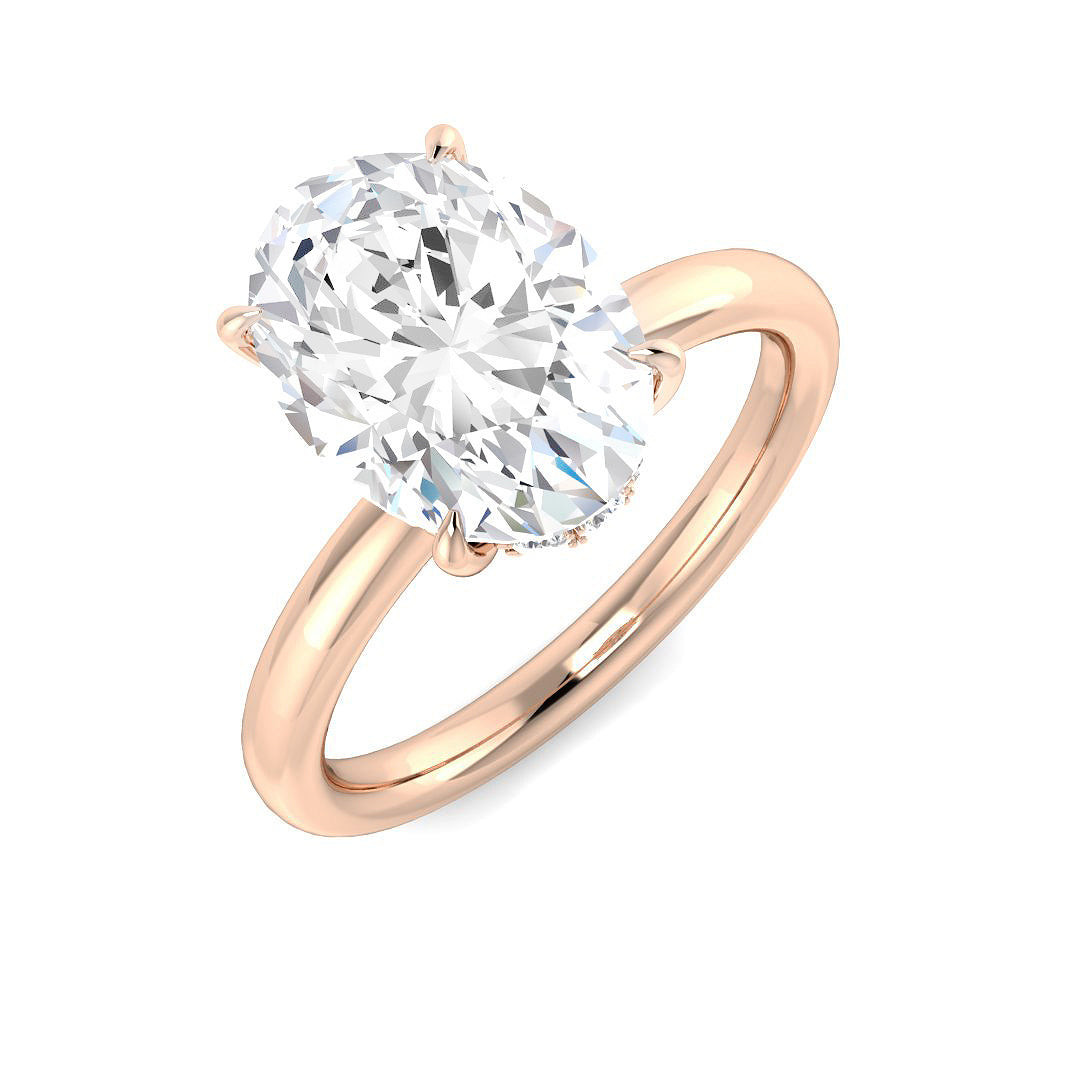 Engagement Lab-Grown Diamond Ring 3.15ct – SR5717 – 18k Rose Gold