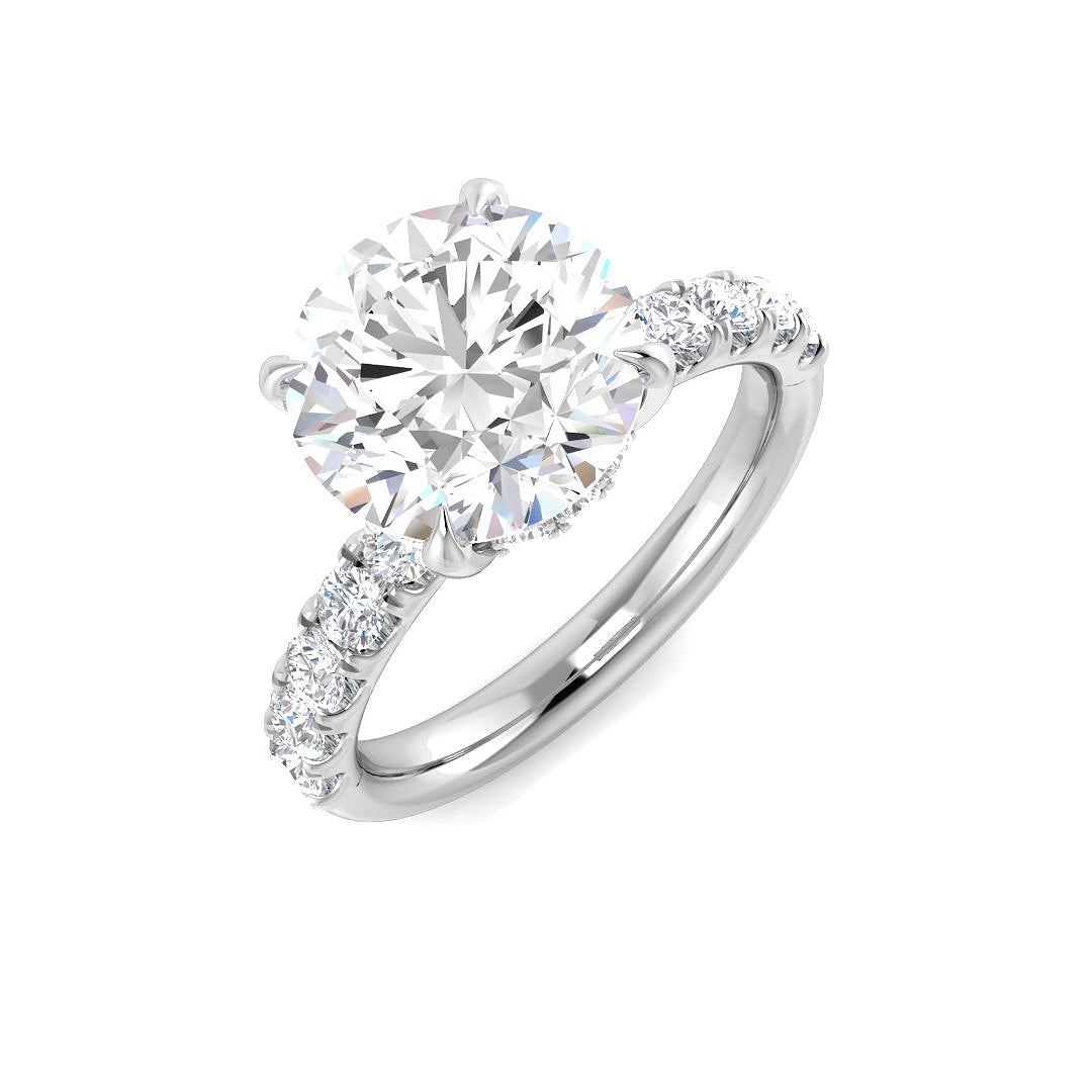 Engagement Lab-Grown Diamond Ring 2.99ct – SR7551 – 18k White Gold