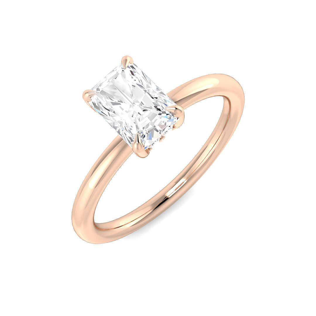Engagement Lab-Grown Diamond Ring 1.1ct–1.14ct – SR5924 – 18k Rose Gold