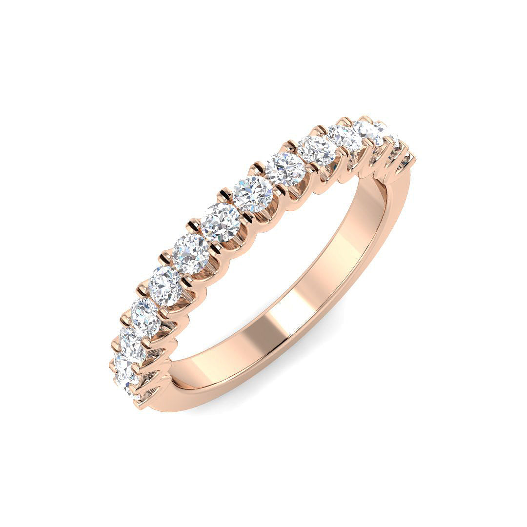 Half Eternity Diamond Ring 0.33ct–1.02ct – SR3728 – 18k Rose Gold