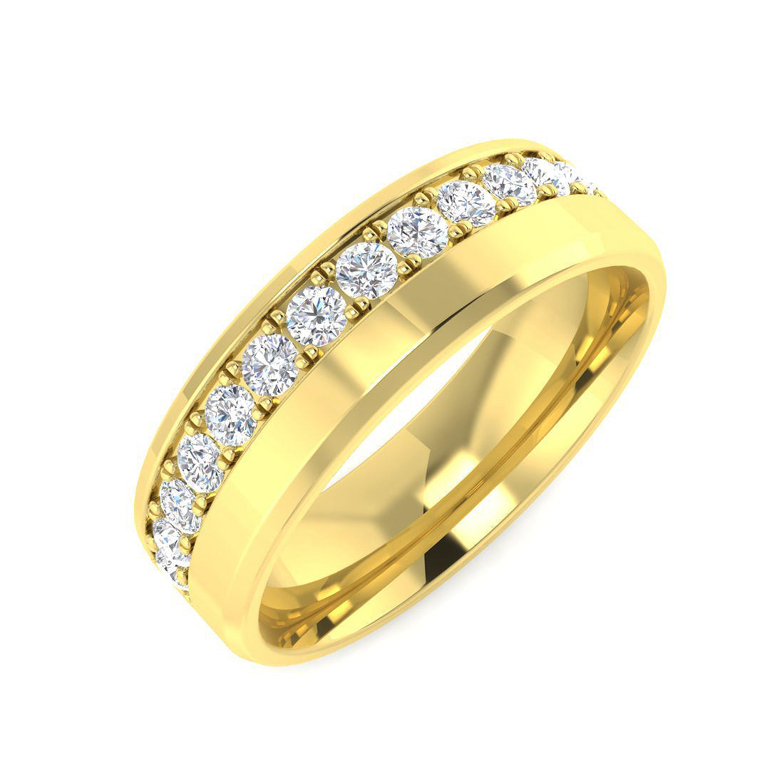 Fancy Diamond Ring 0.54ct – SR3582 – 18k Yellow Gold