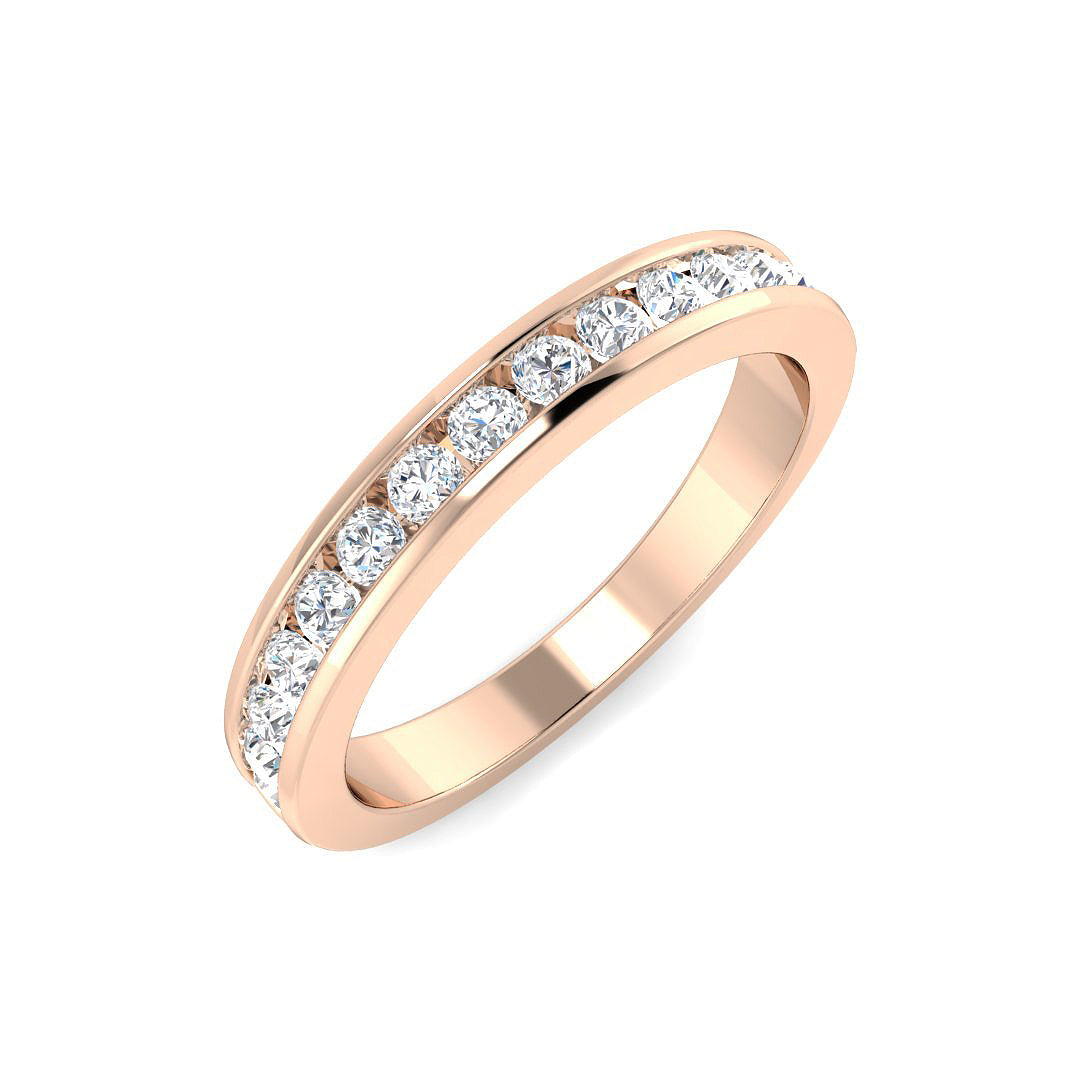 Half Eternity Diamond Ring 0.44ct–2.05ct – SR7946 – 18k Rose Gold