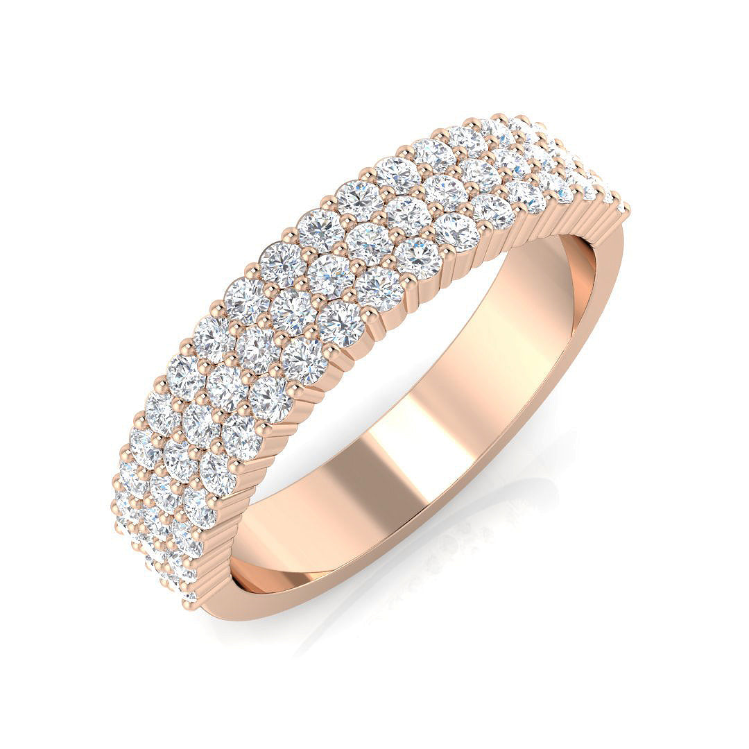 Half Eternity Diamond Ring 0.73ct–0.97ct – BJR0570 – 18k Rose Gold
