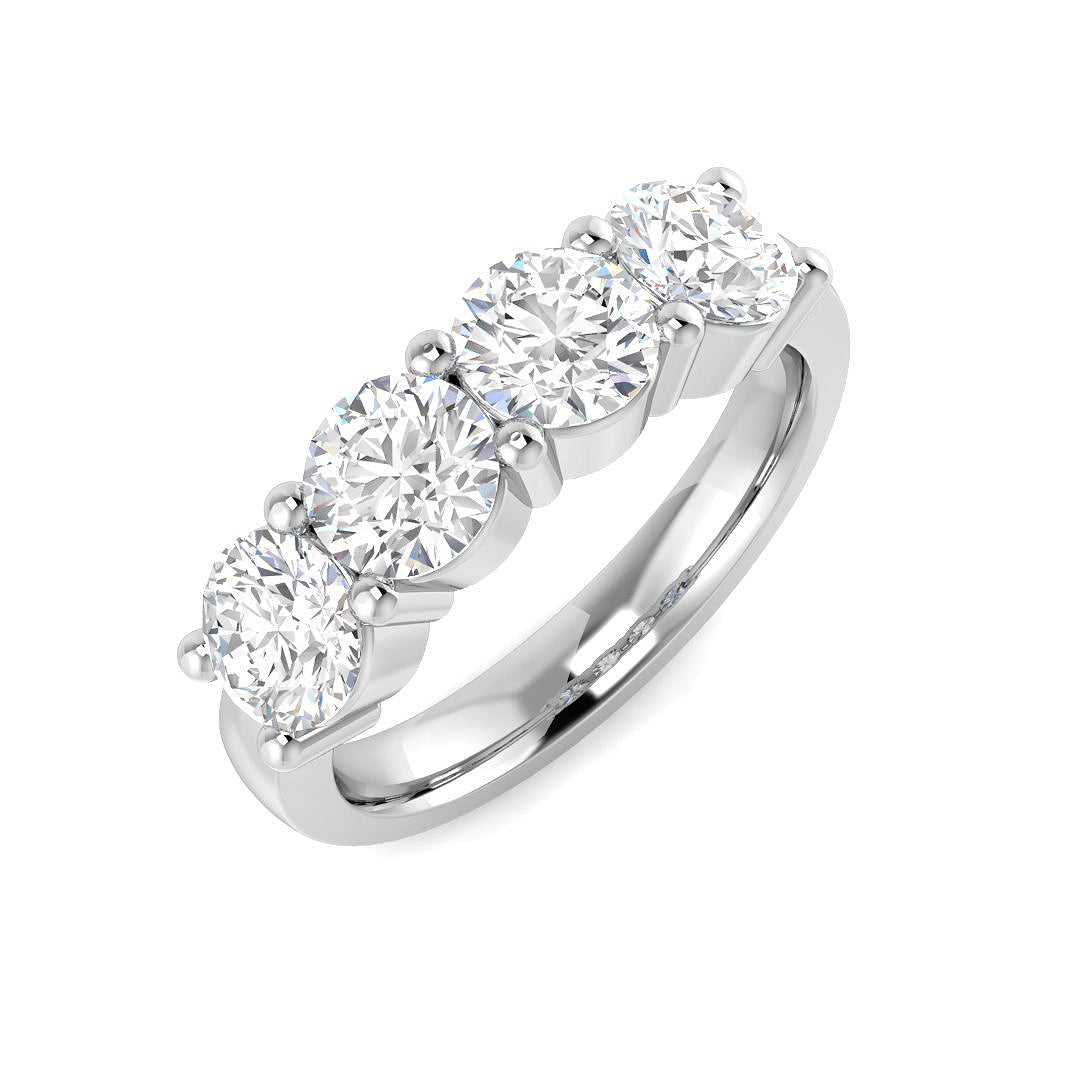 Five Stone Diamond Ring 0.44ct–2.05ct – SR3605 – 18k White Gold