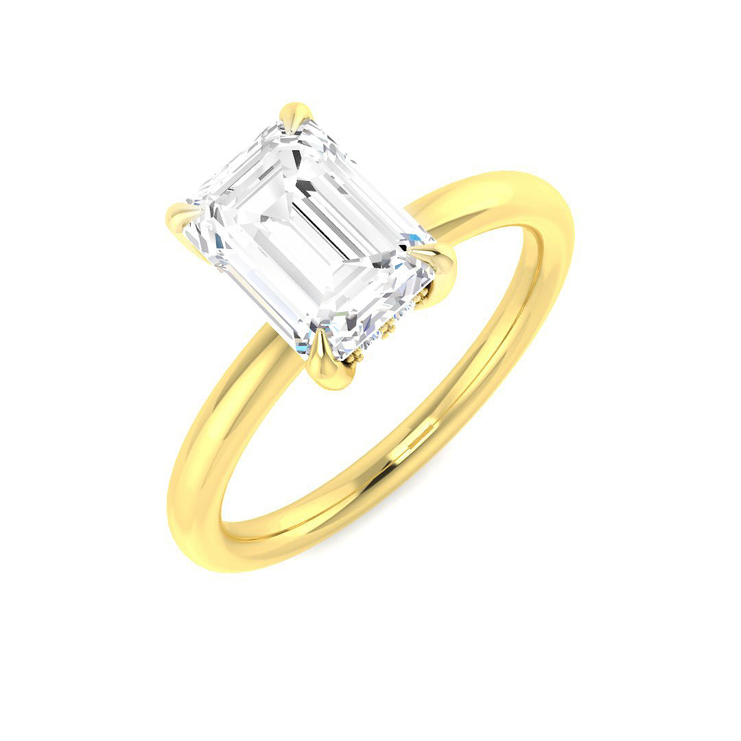 Engagement Lab-Grown Diamond Ring 2.13ct–2.15ct – SR6027 – 18k Yellow Gold