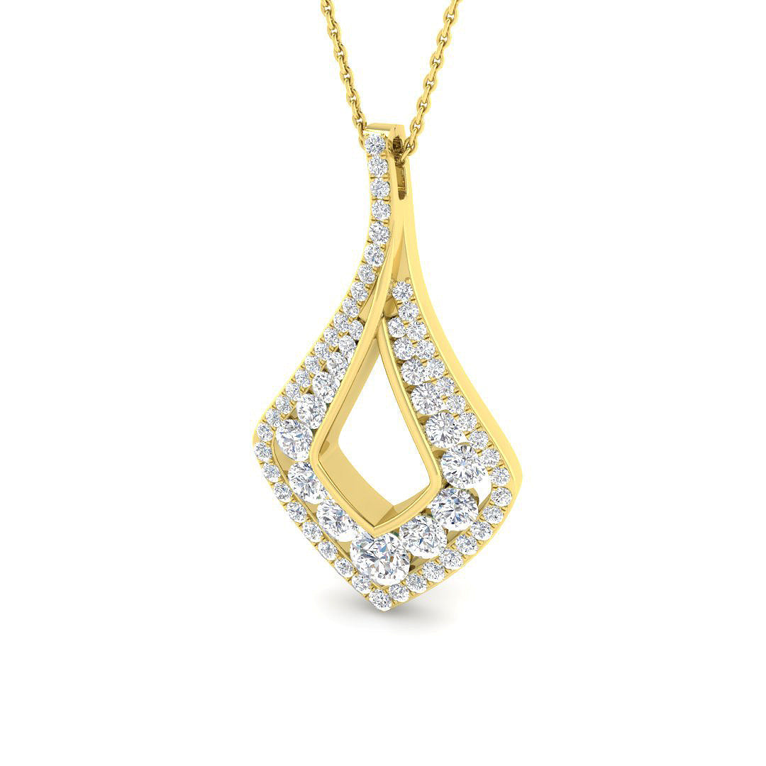 Fancy Diamond Ring 1.96ct – SP7082 – 18k Yellow Gold