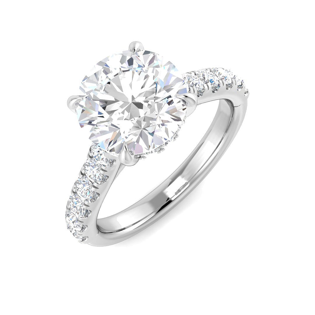 Engagement Lab-Grown Diamond Ring 3.66ct – SR5597 – 18k White Gold