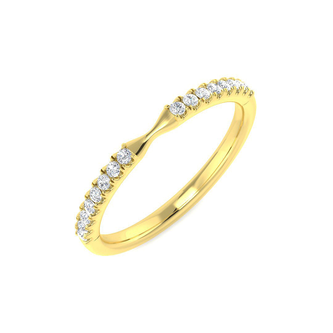 Fancy Diamond Ring 0.14ct – SR5825 – 18k Yellow Gold