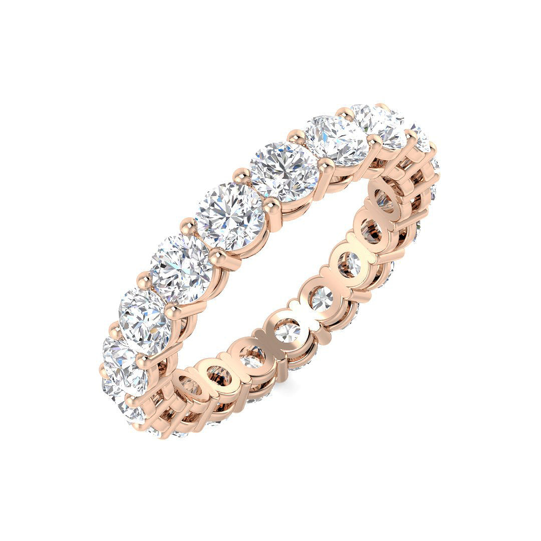 Full Eternity Diamond Ring 2.52ct–4.84ct – SR4564 – 18k Rose Gold