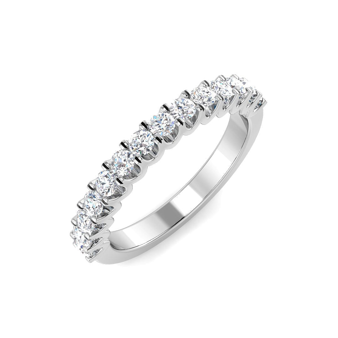 Half Eternity Diamond Ring 0.33ct–1.02ct – SR3728 – 18k White Gold