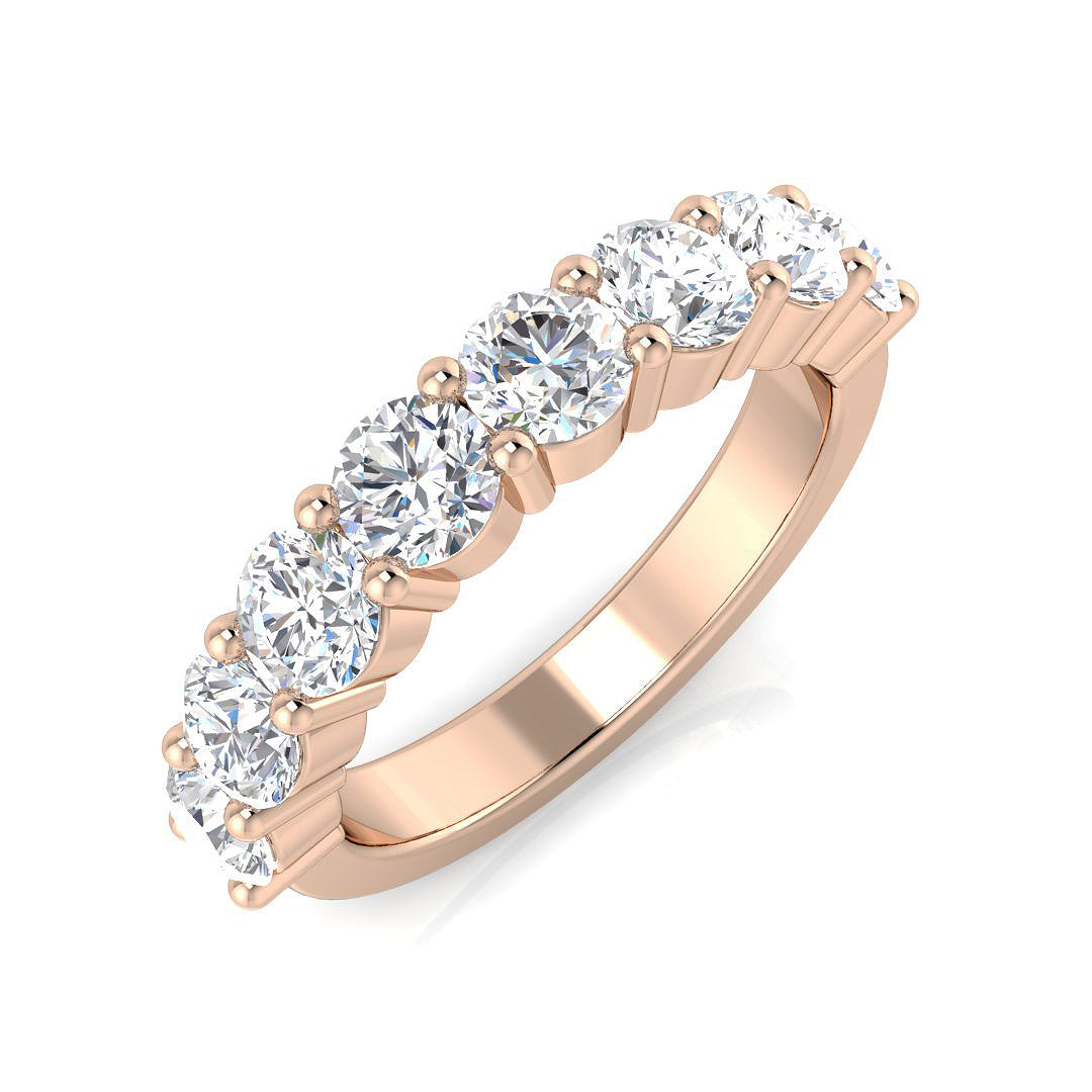 Half Eternity Diamond Ring 1.52ct – XYR13168 – 18k Rose Gold