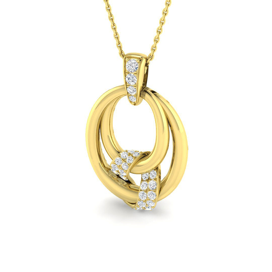 Fancy Diamond Ring 0.47ct – SP6974 – 18k Yellow Gold