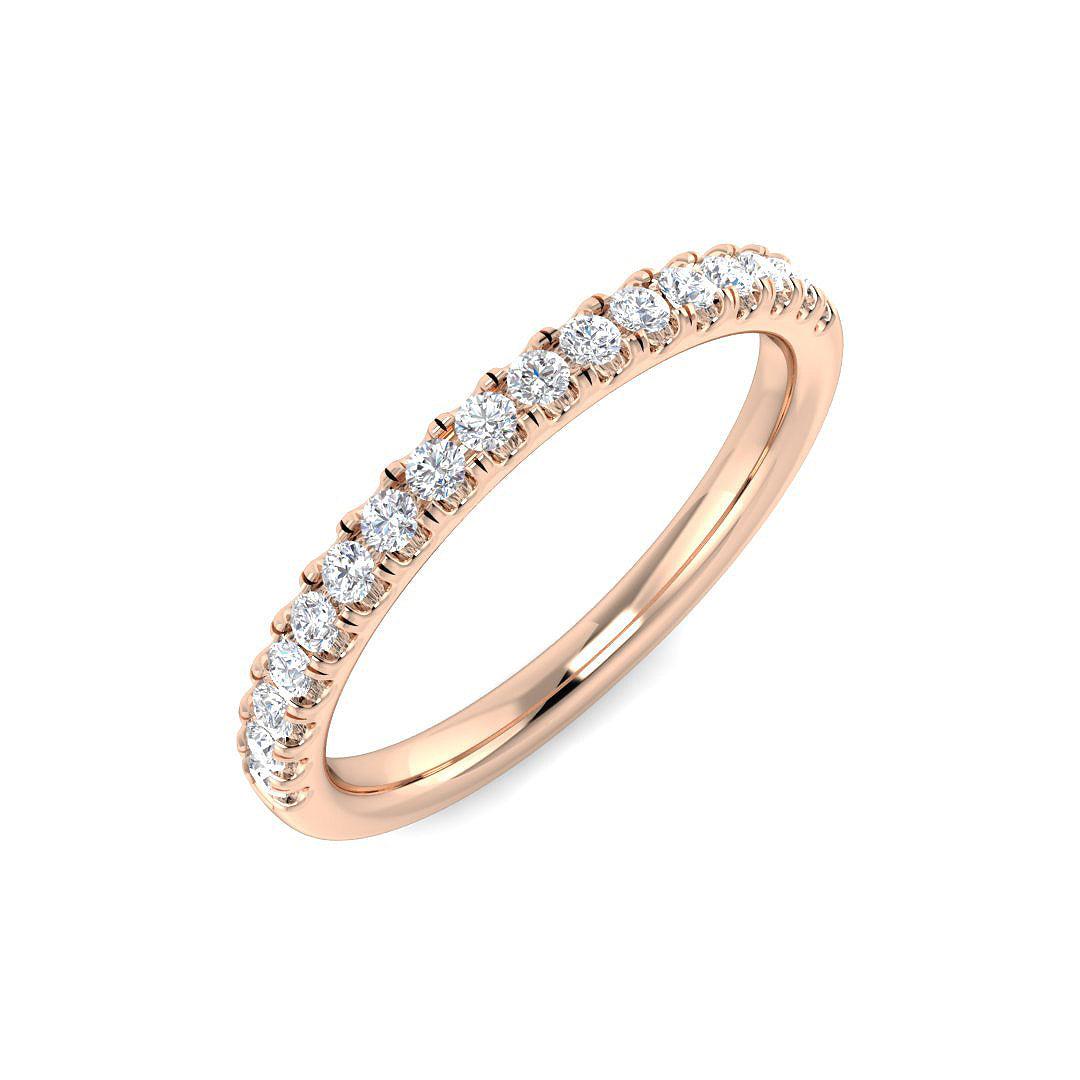 Half Eternity Diamond Ring 0.14ct–2.18ct – SR4962 – 18k Rose Gold