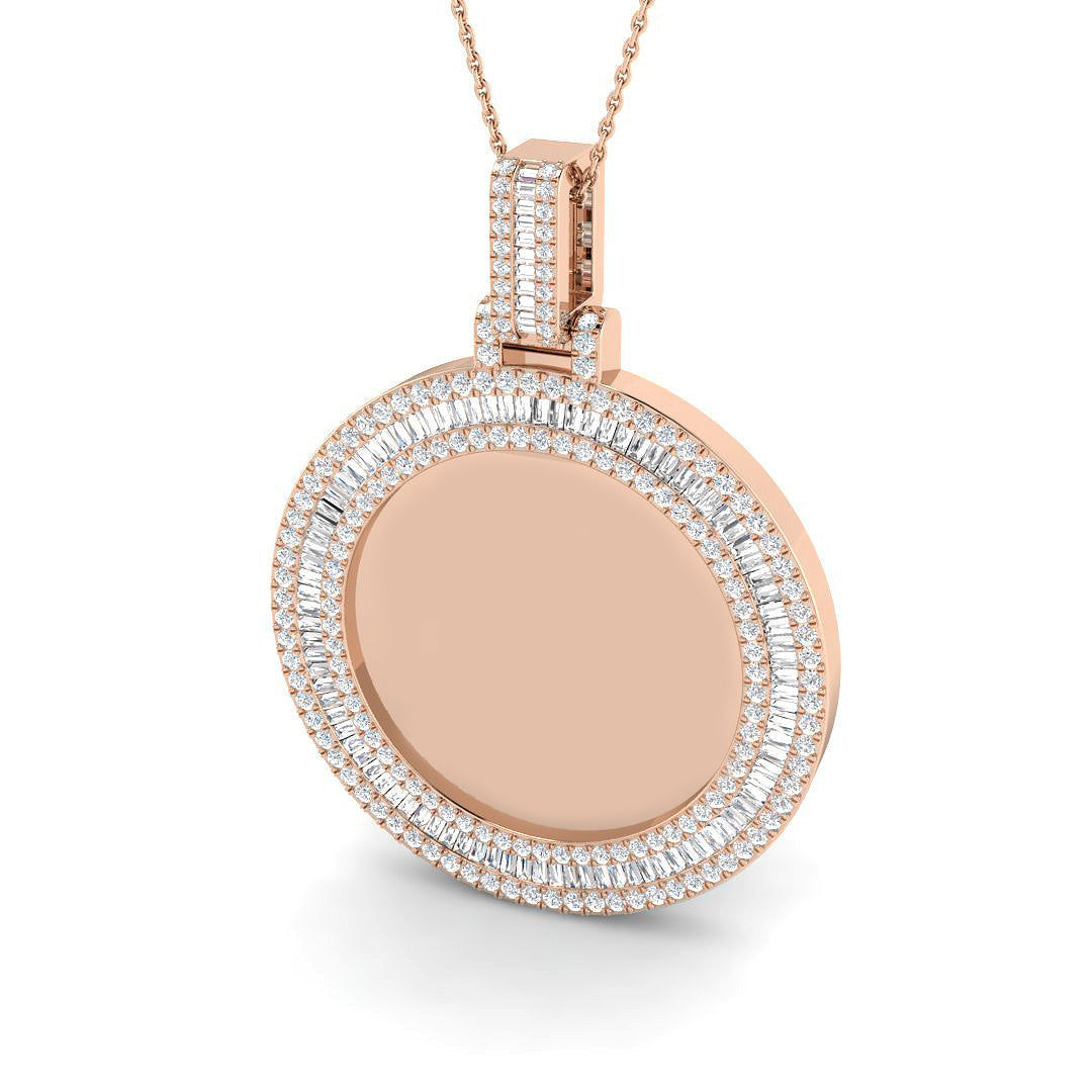 Baguette & Brilliant Diamond Ring 2.54ct – SP5928 – 18k Rose Gold