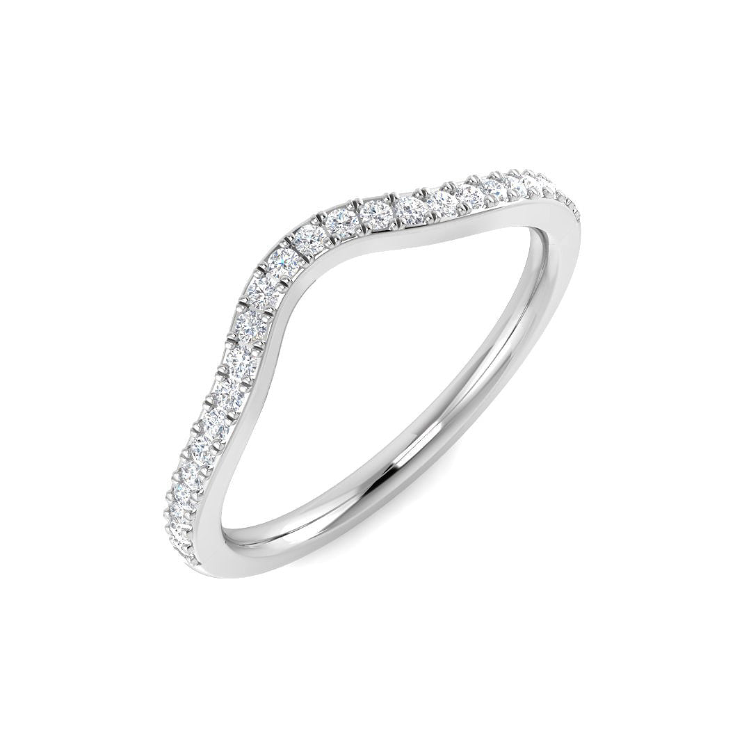 Wishbone Diamond Ring 0.16ct – SL8787B – 18k White Gold