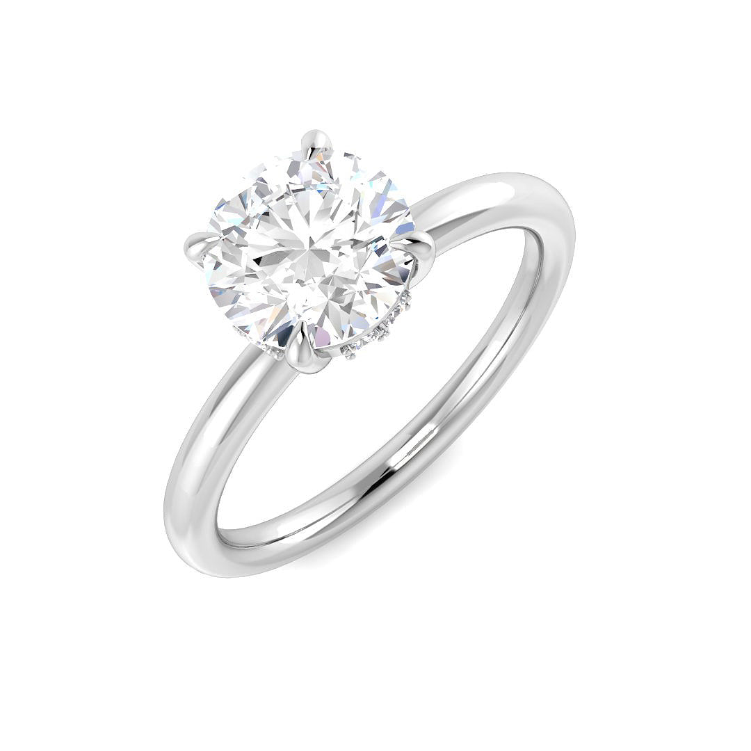 Engagement Lab-Grown Diamond Ring 1.58ct–1.6ct – SR8004 – 18k White Gold