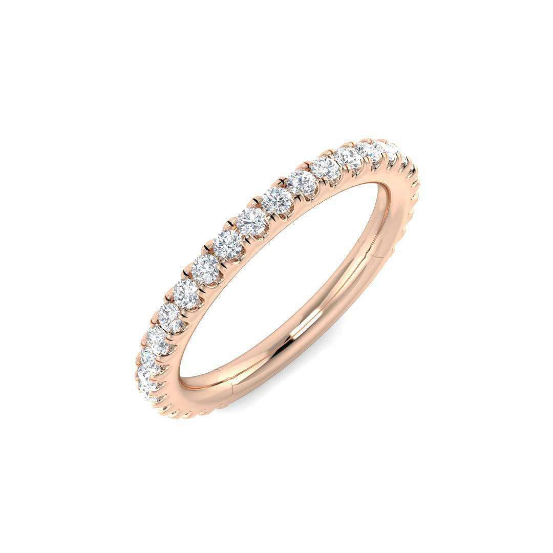Half Eternity Diamond Ring 0.37ct–0.78ct – SR6737 – 18k Rose Gold