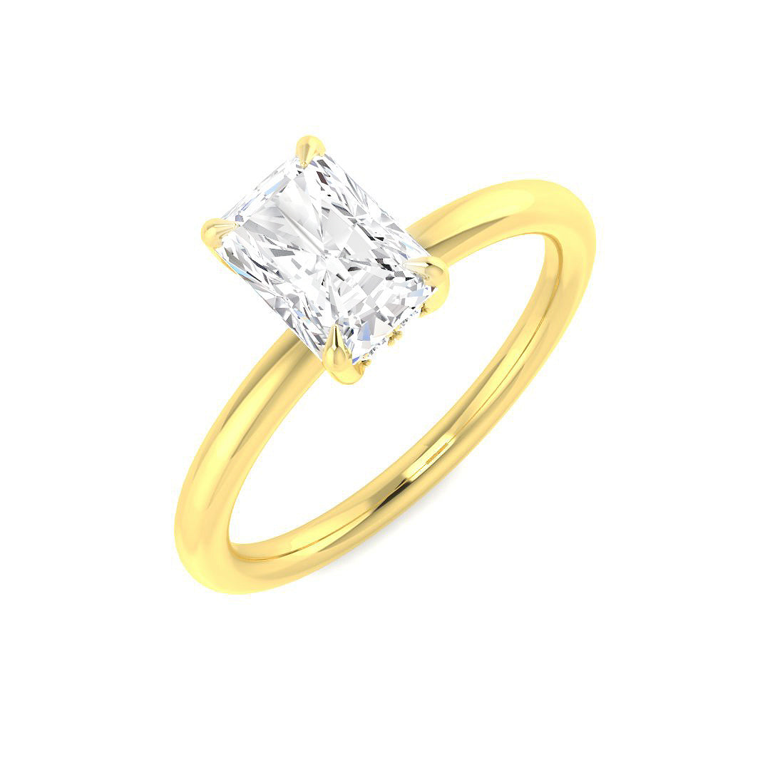 Engagement Lab-Grown Diamond Ring 1.1ct–1.14ct – SR5924 – 18k Yellow Gold
