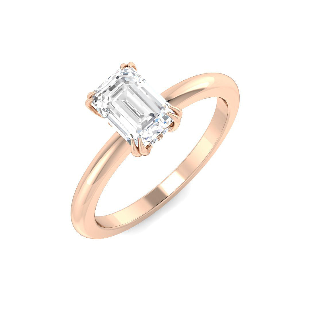 Engagement Lab-Grown Diamond Ring 1.04ct–3.14ct – SR5209 – 18k Rose Gold