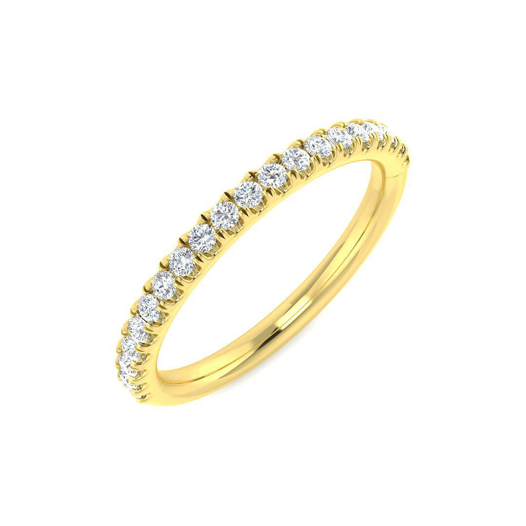 Half Eternity Diamond Ring 0.27ct – SR5938 – 18k Yellow Gold