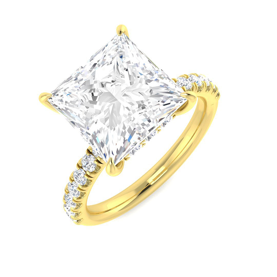 Engagement Lab-Grown Diamond Ring 1.26ct–5.49ct – SR5803 – 18k Yellow Gold