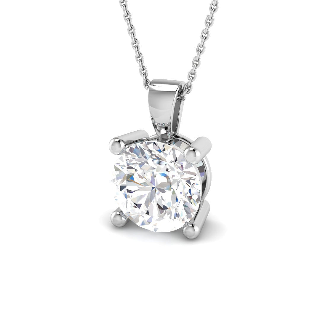 Solitaire Diamond Ring 0.86ct–5.02ct – SP4993A-11 – 18k White Gold