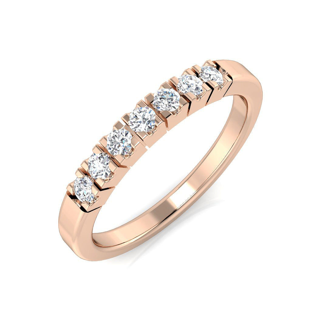 Multi Stone Diamond Ring 0.21ct–0.48ct – SL8734 – 18k Rose Gold