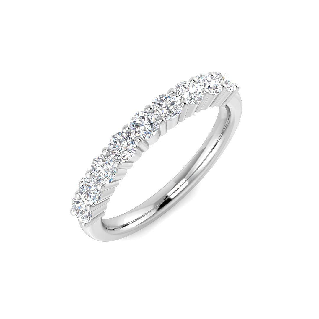 Half Eternity Diamond Ring 0.48ct – SR5303 – 18k White Gold