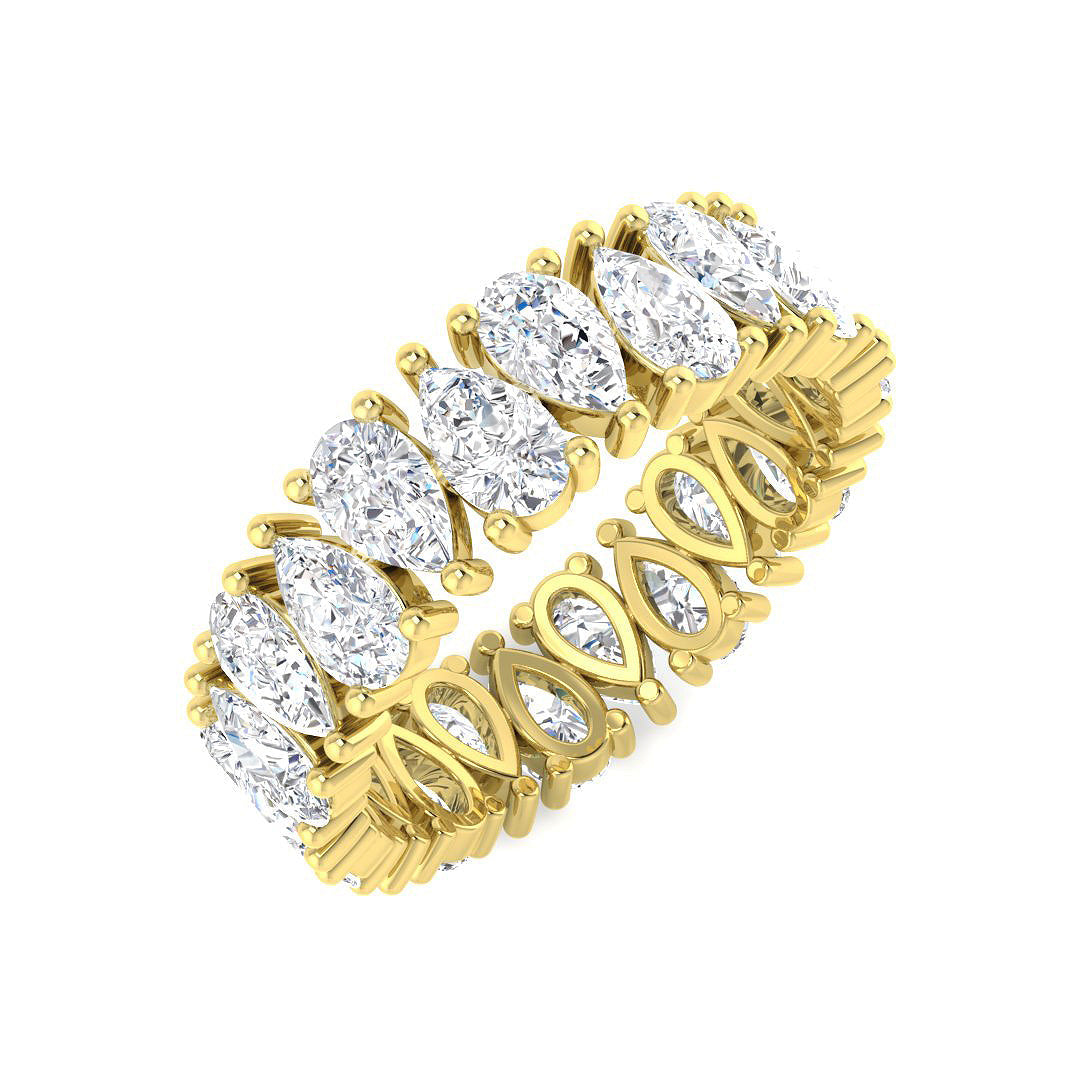 Full Eternity Lab-Grown Diamond Ring 3.79ct – SR6668 – 18k Yellow Gold