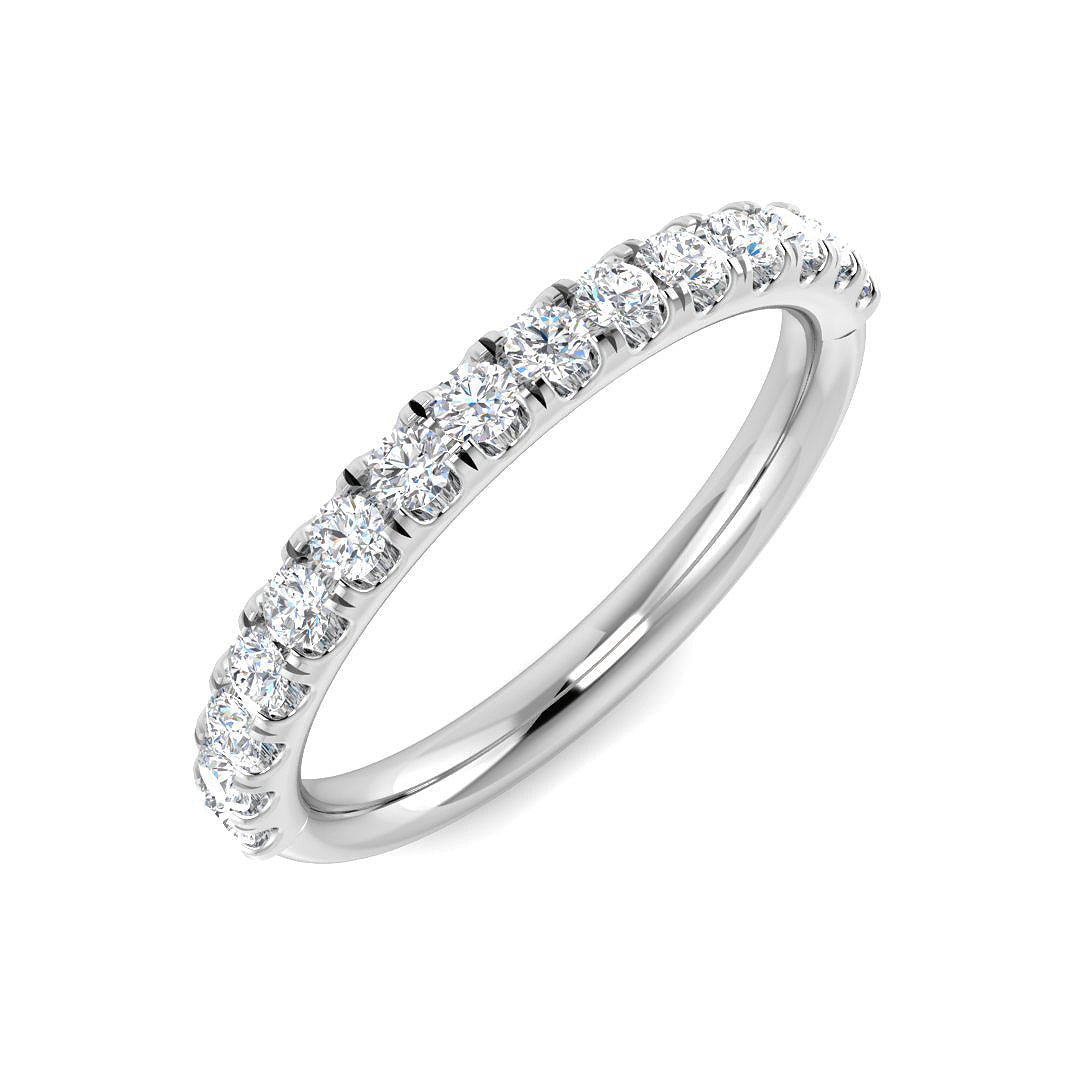 Half Eternity Diamond Ring 0.52ct – SR6213 – 18k White Gold