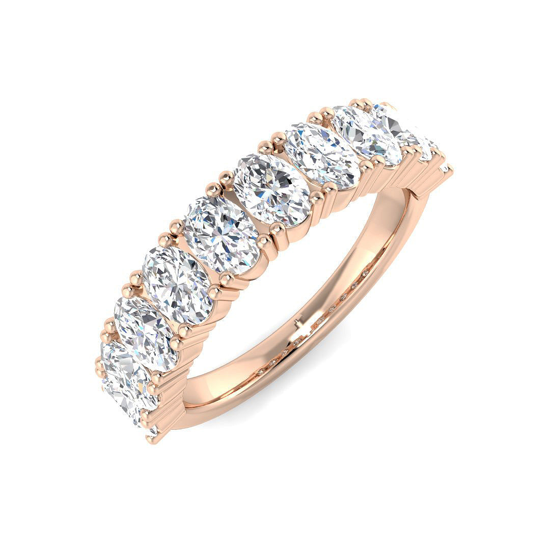 Multi Stone Diamond Ring 1.44ct–2.02ct – SR4380 – 18k Rose Gold