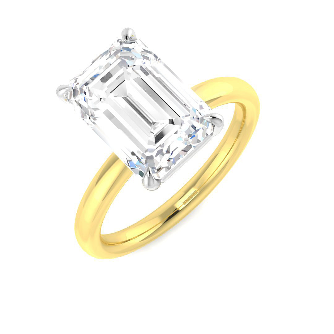 Engagement Lab-Grown Diamond Ring 4.03ct – SR5856 – 18k Yellow Gold