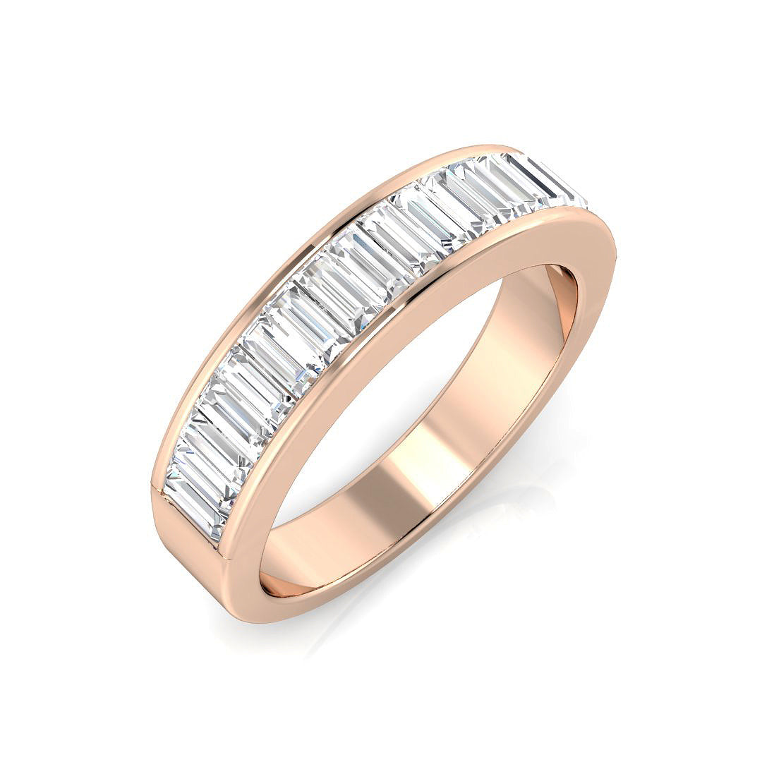 Half Eternity Diamond Ring 0.44ct–1.34ct – SR682 – 18k Rose Gold