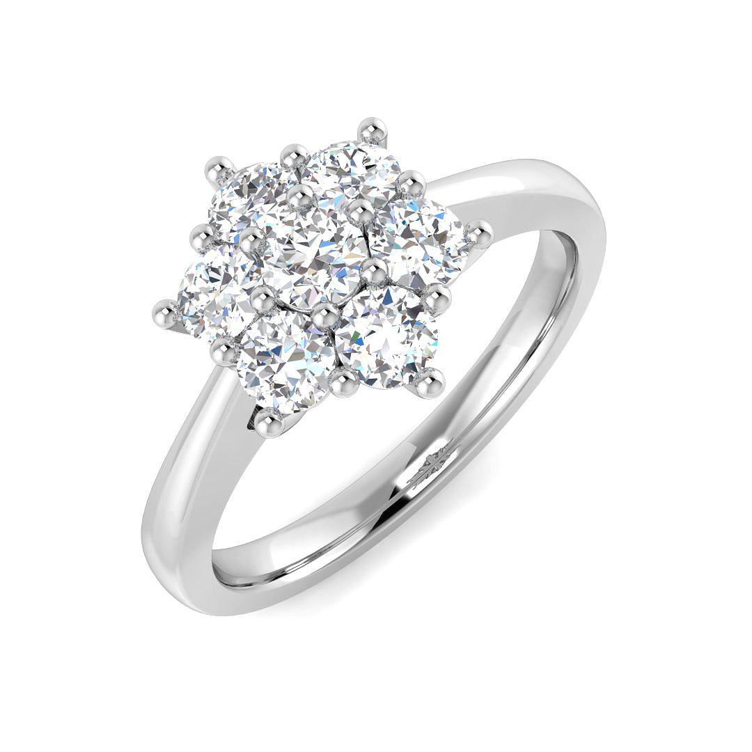 Multi Stone Diamond Ring 0.22ct–4.79ct – SL8523 – 18k White Gold