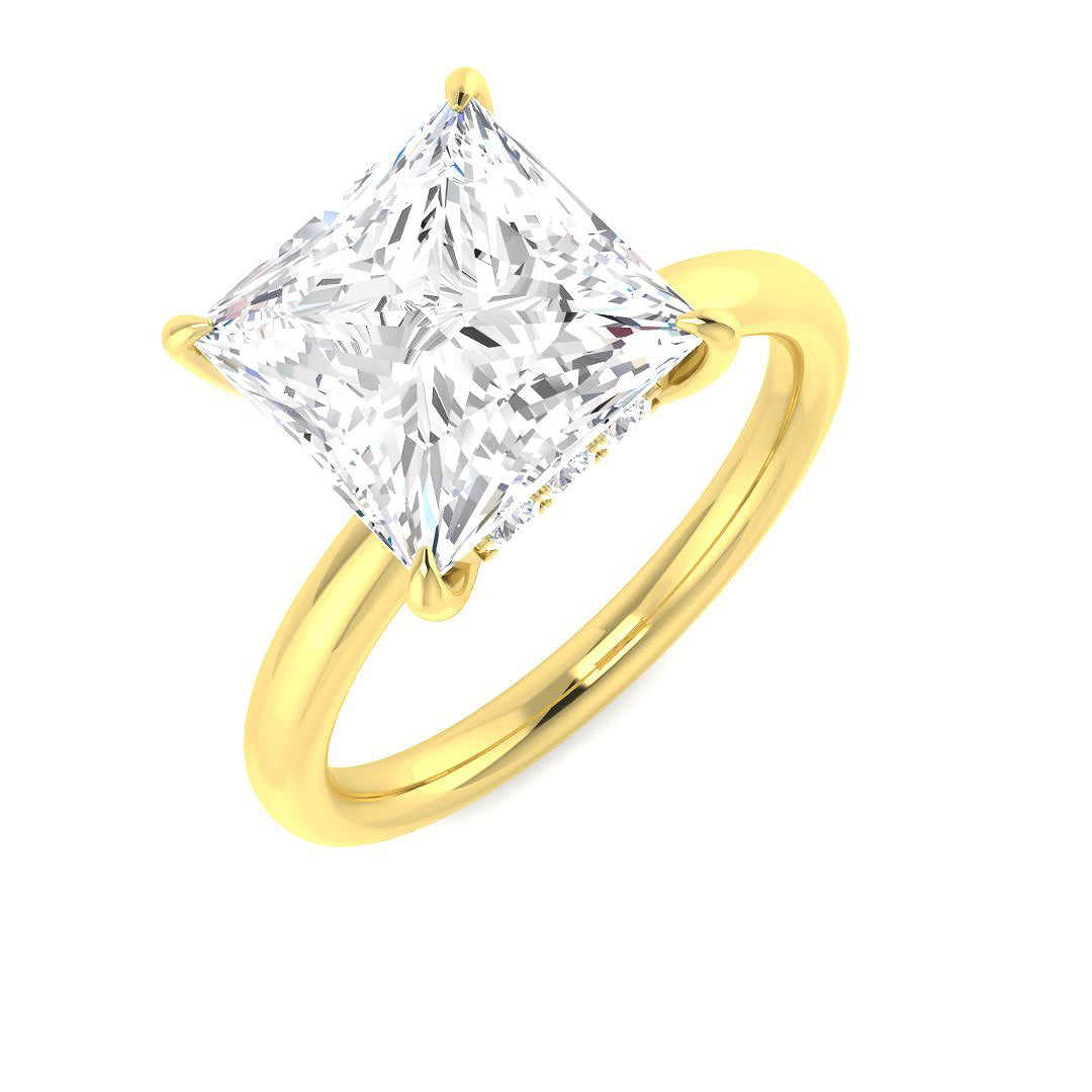 Engagement Lab-Grown Diamond Ring 1.07ct–5.22ct – SR5808 – 18k Yellow Gold