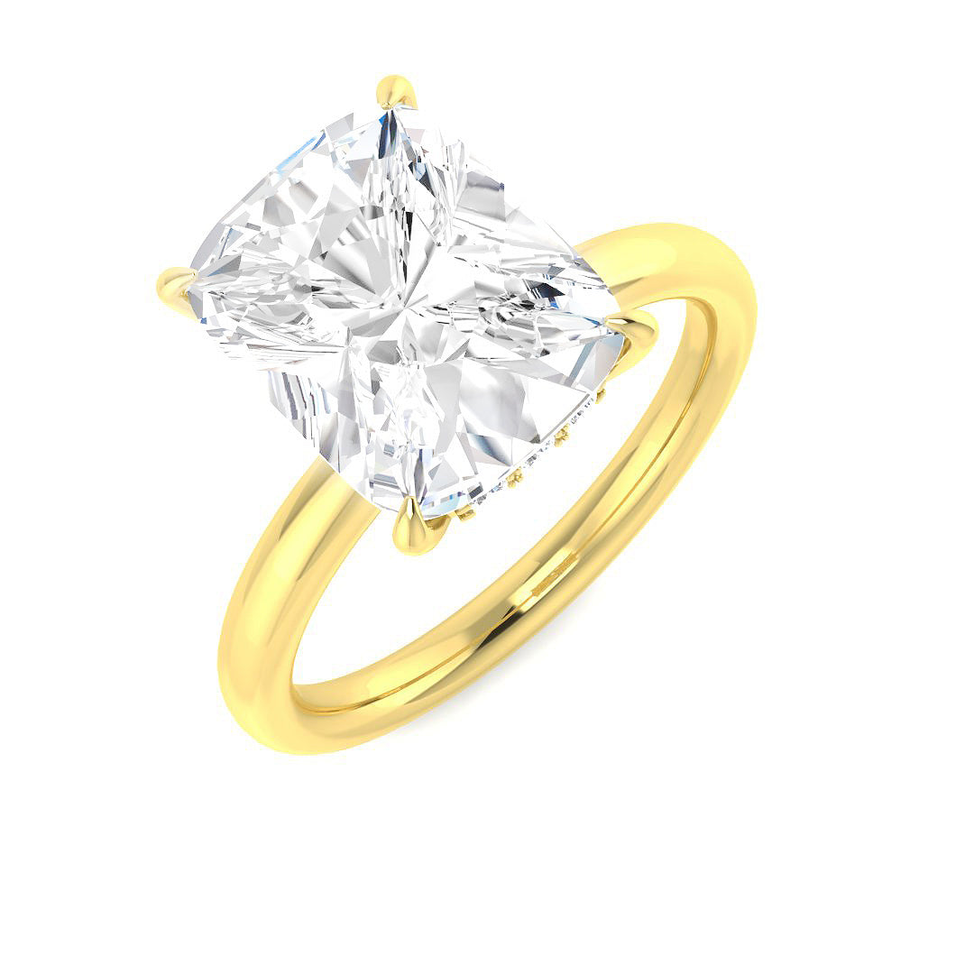 Engagement Lab-Grown Diamond Ring 4.22ct–4.23ct – SR6023 – 18k Yellow Gold
