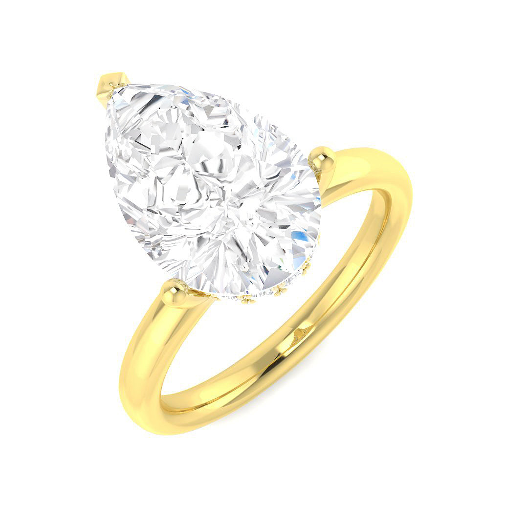 Engagement Lab-Grown Diamond Ring 4.23ct – SR5682 – 18k Yellow Gold