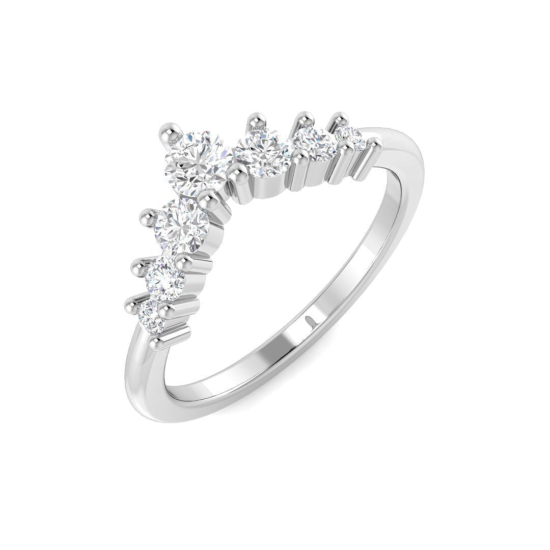 Wishbone Diamond Ring 0.47ct–1.34ct – SR3642 – 18k White Gold