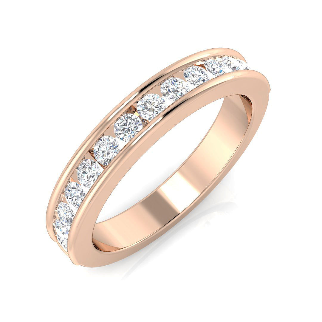 Half Eternity Diamond Ring 0.44ct–2.05ct – SR7946 – 18k Rose Gold