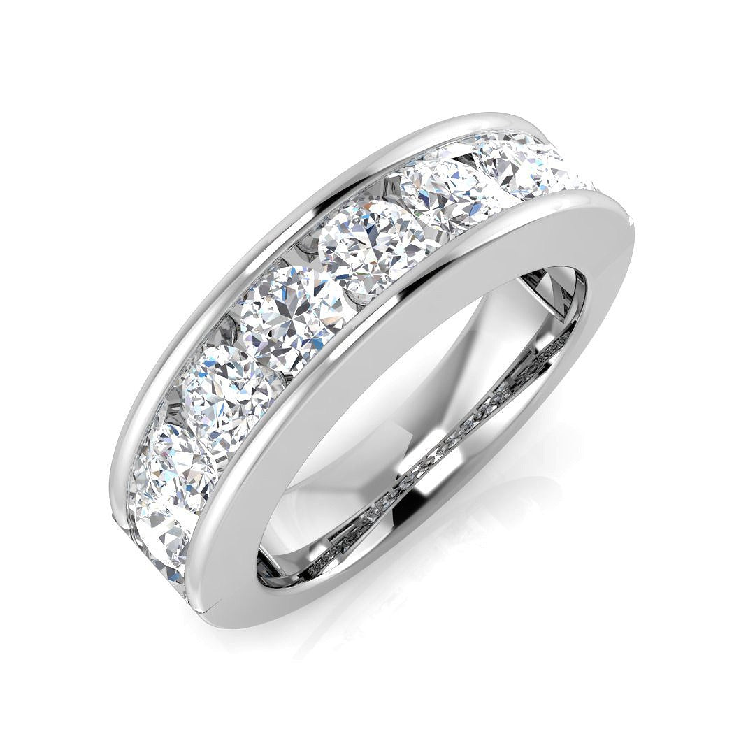 Half Eternity Diamond Ring 0.14ct–1.53ct – SR2193 – 18k White Gold