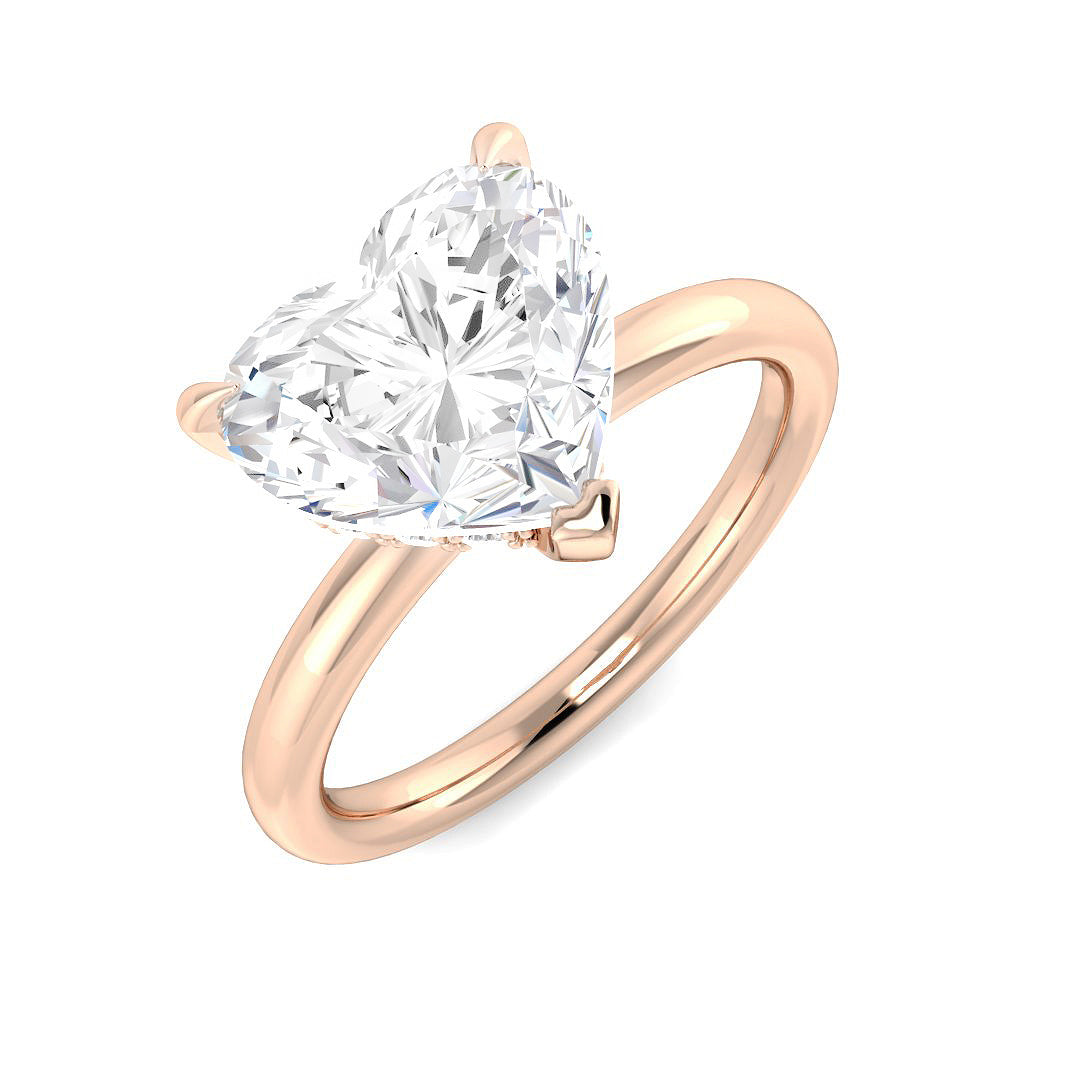 Engagement Lab-Grown Diamond Ring 3.17ct–3.19ct – SR6155 – 18k Rose Gold