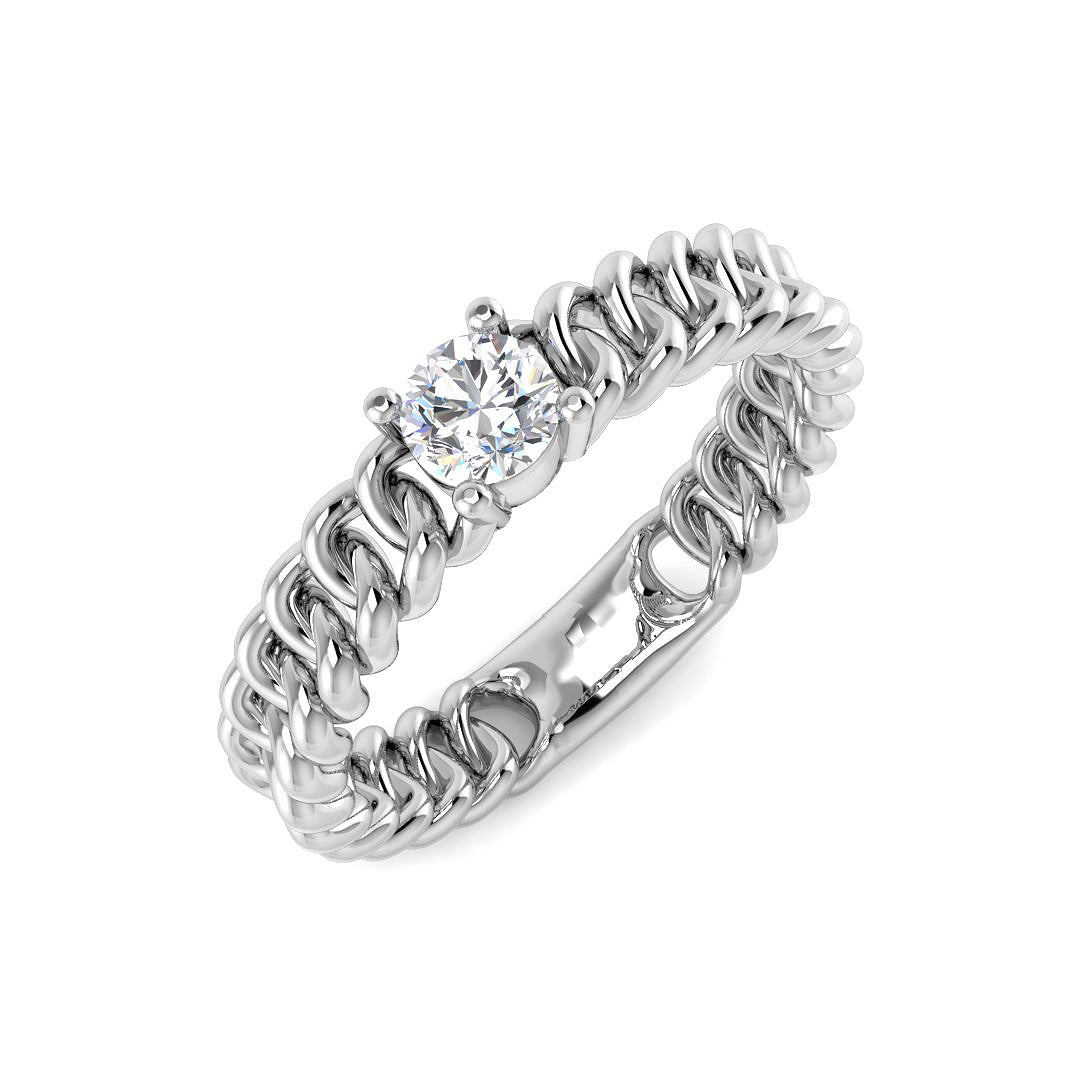 Engagement Diamond Ring 0.24ct – SR4657 – 18k White Gold