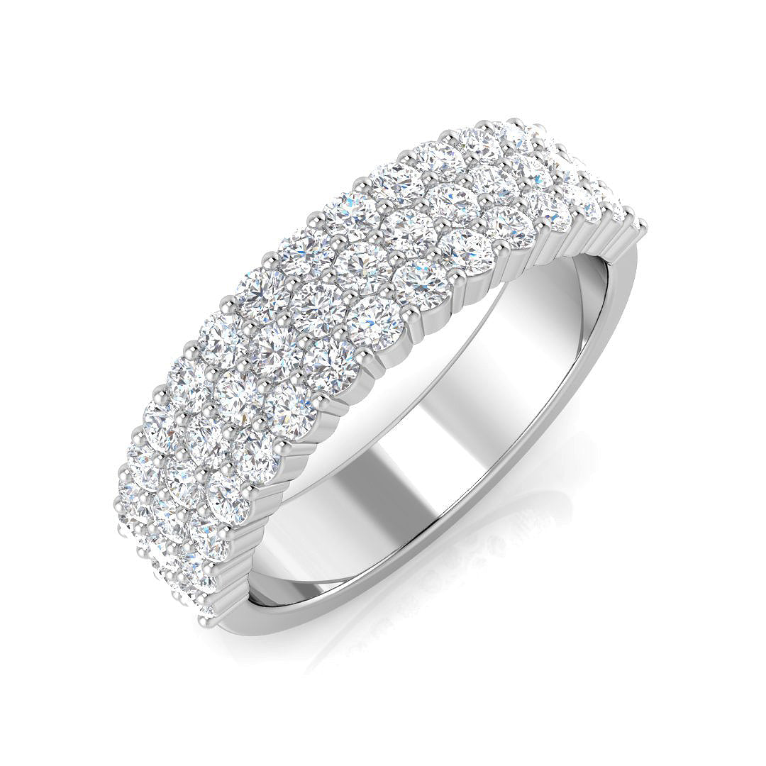 Half Eternity Diamond Ring 0.73ct–0.97ct – BJR0570 – 18k White Gold