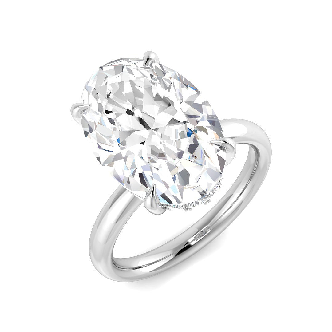 Engagement Lab-Grown Diamond Ring 6.31ct – SR6750 – 18k White Gold