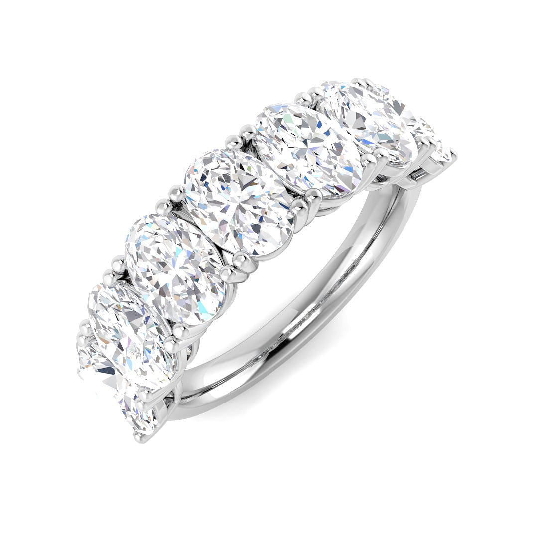Multi Stone Diamond Ring 3.51ct–3.72ct – SR6166 – 18k White Gold