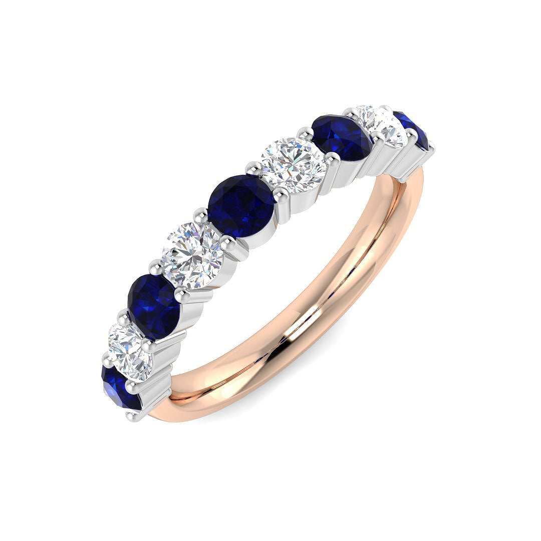 Multi Stone Diamond Ring 0.88ct–1.32ct – SR542~BS – 18k Rose Gold