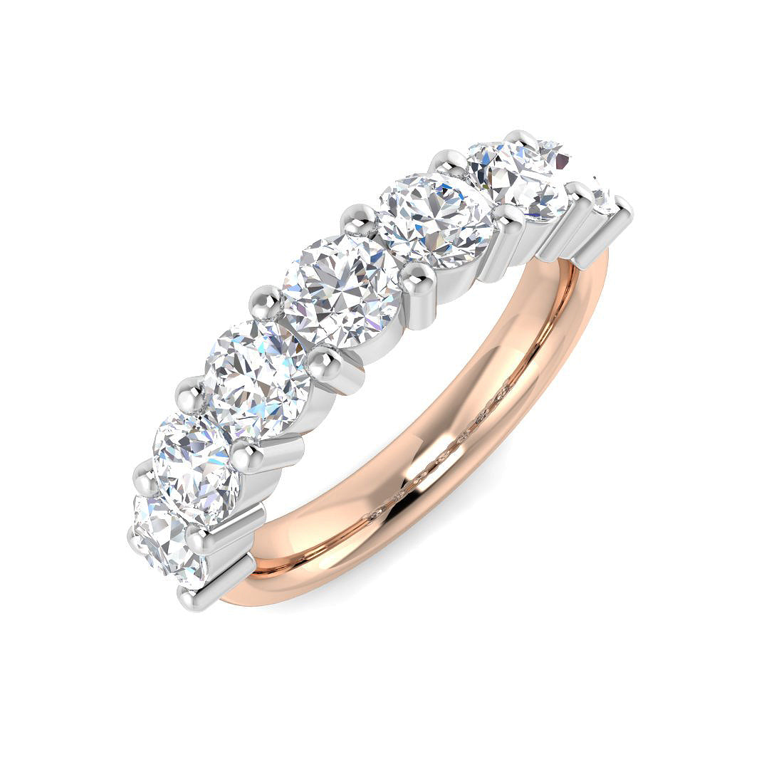 Multi Stone Diamond Ring 0.37ct–2.02ct – SR542 – 18k Rose Gold