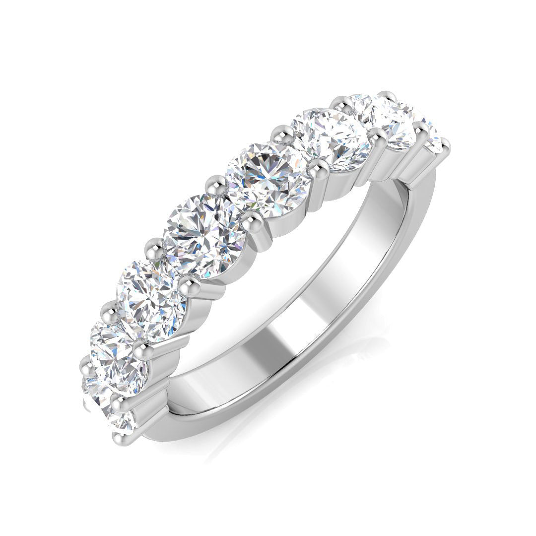 Half Eternity Diamond Ring 1.52ct – XYR13168 – 18k White Gold