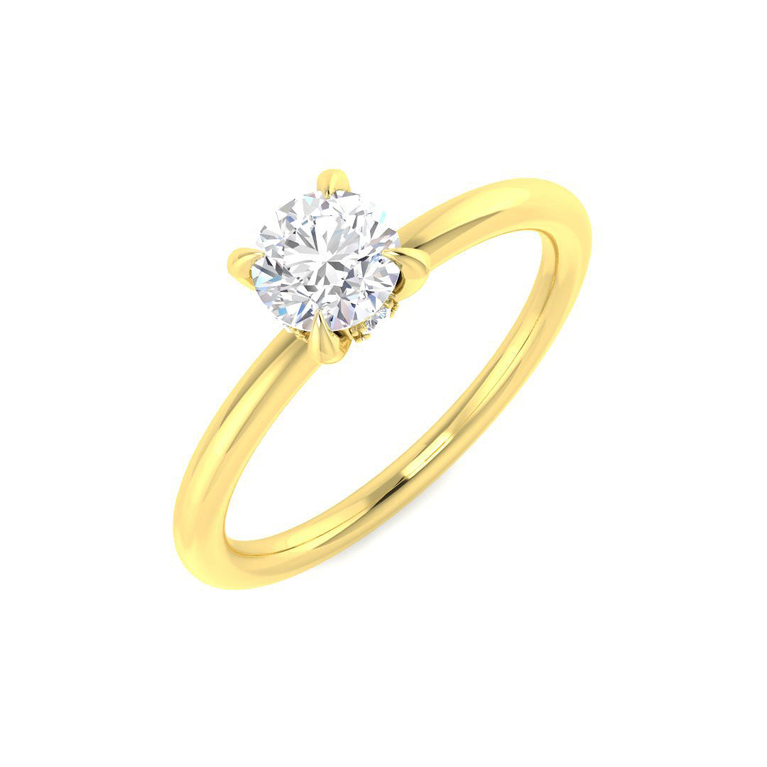 Engagement Diamond Ring 0.54ct – SR6658 – 18k Yellow Gold