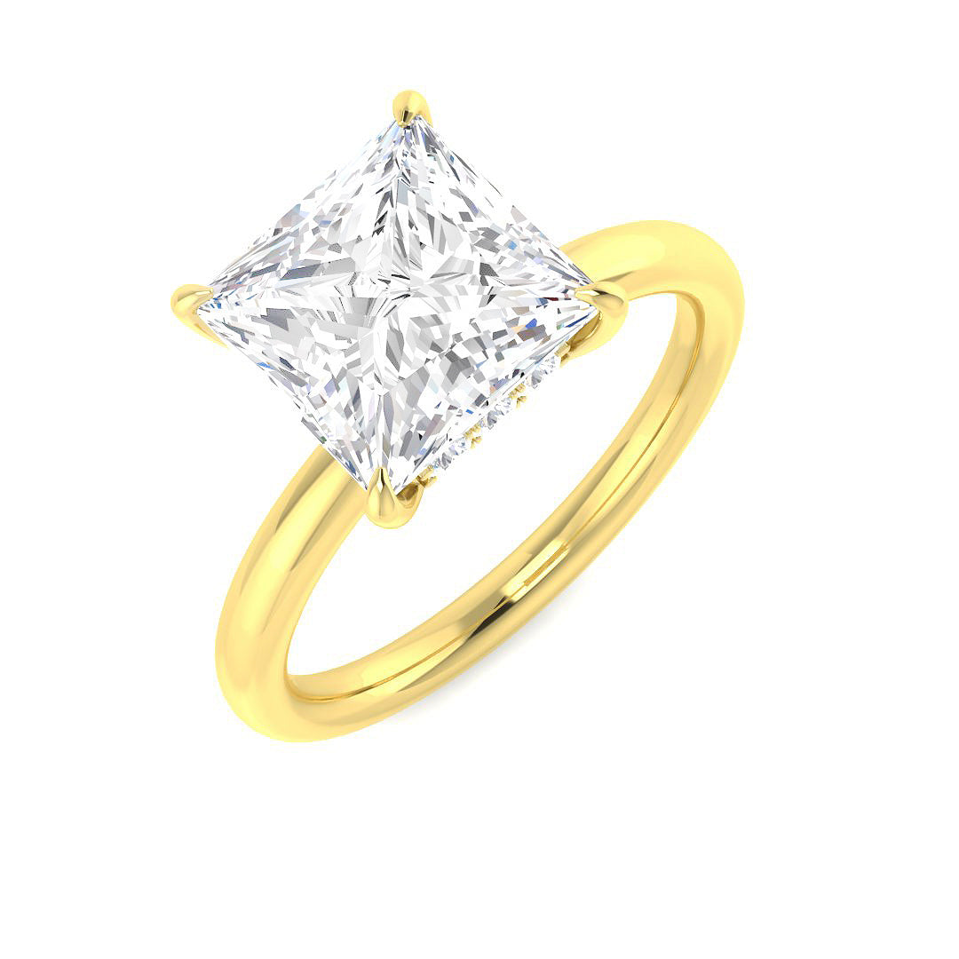 Engagement Lab-Grown Diamond Ring 1.07ct–5.22ct – SR5808 – 18k Yellow Gold